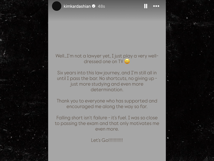 kim kardashian failed bar law instagram