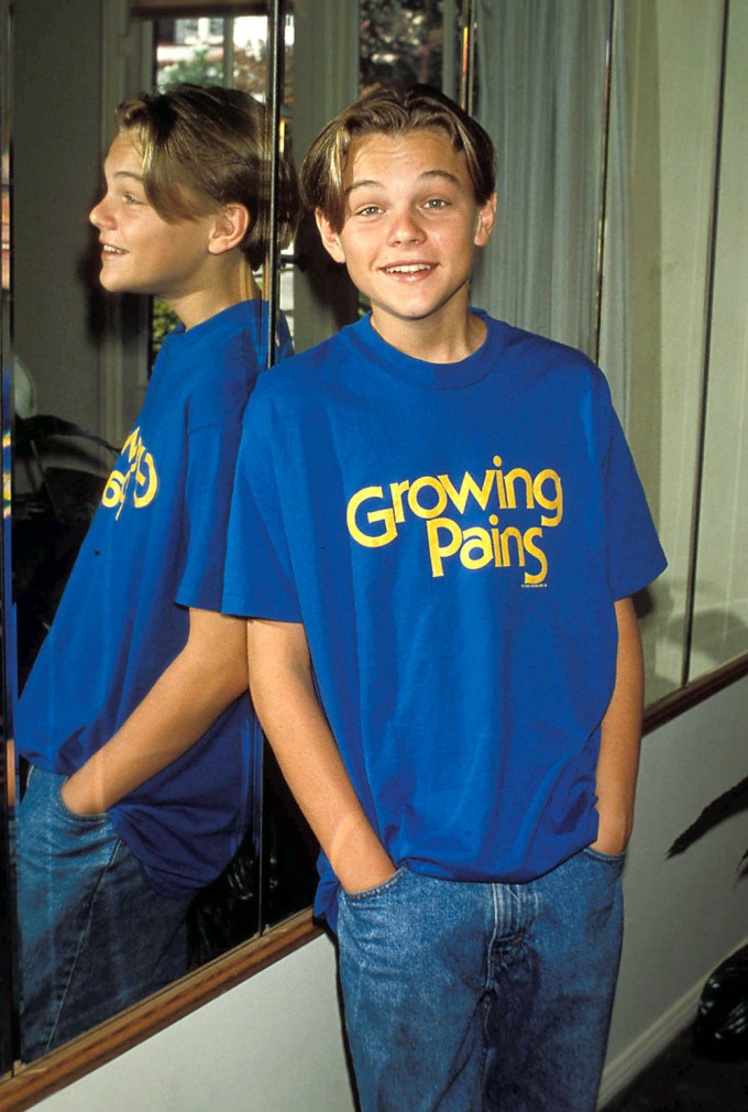 Leonardo DiCaprio in ‘a Growing Pains’ Shirt