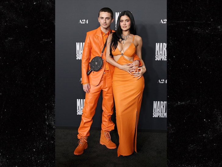 Timothée Chalamet and Kylie Jenner at the 