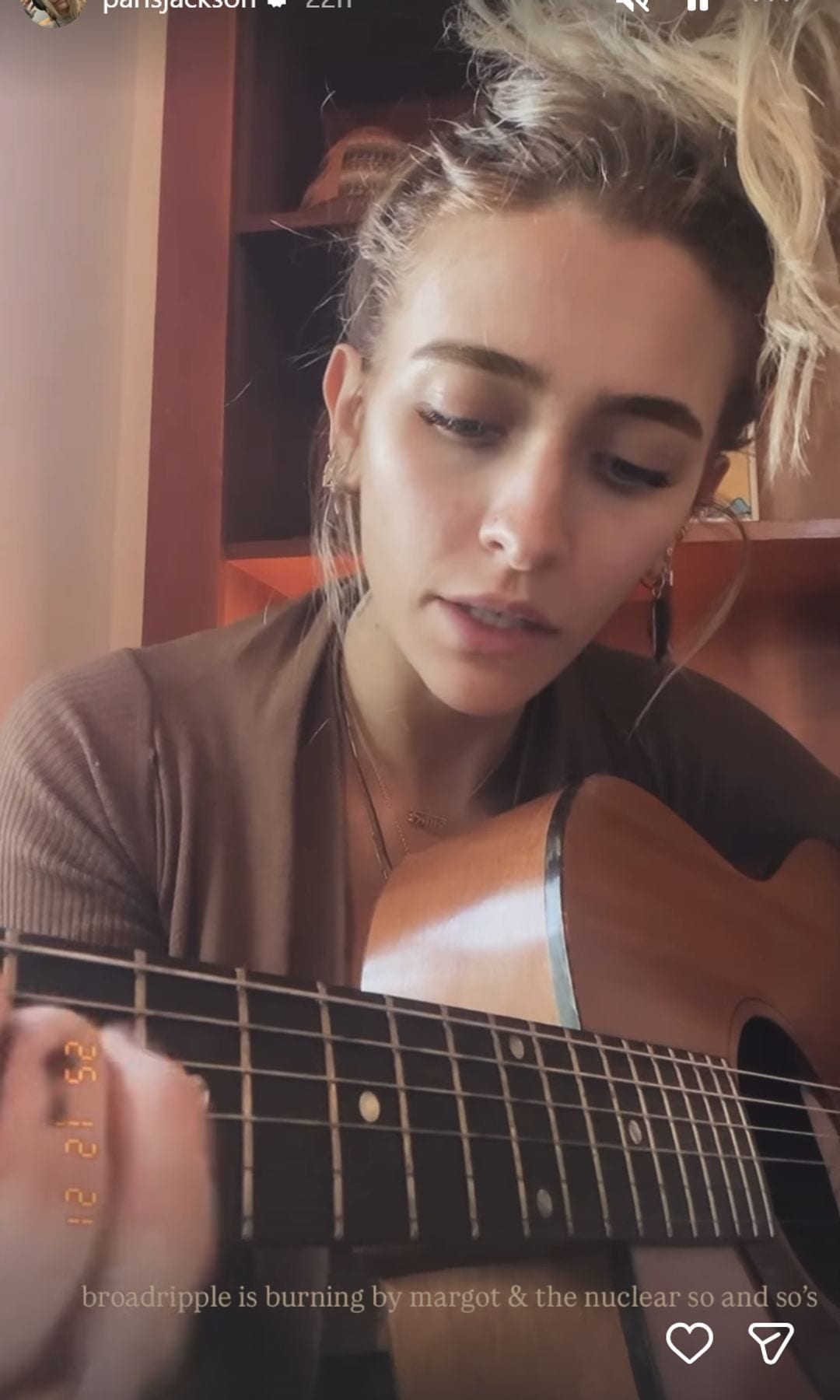 Jackson shared a story doing a cover of Margo & The Nuclear So and So's