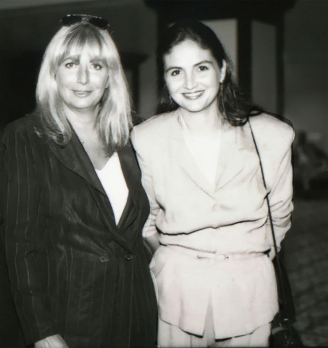 The late Penny Marshall and Tracy Reiner, 1995