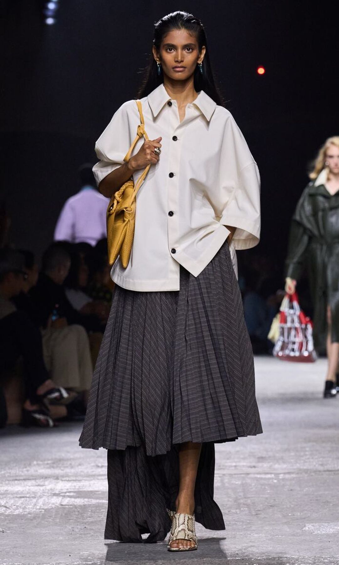 Bhavitha Mandava walks for Bottega SS25