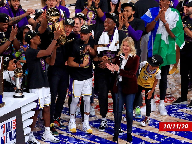 lakers championship jeanie buss sub