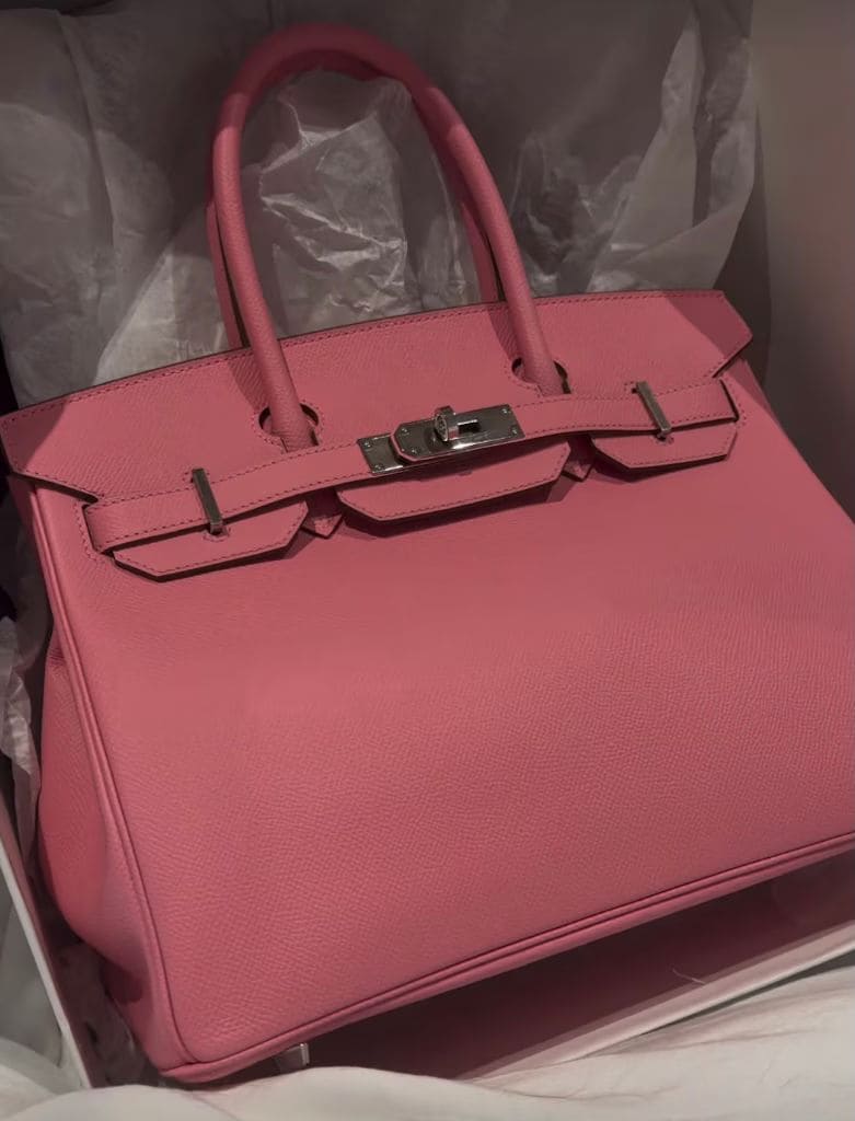 Kourtney gifted her a pink Birkin 
