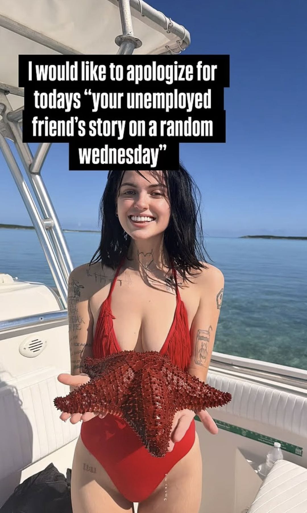 Freud shared a photo on her Instagram story, prompting some follower interaction