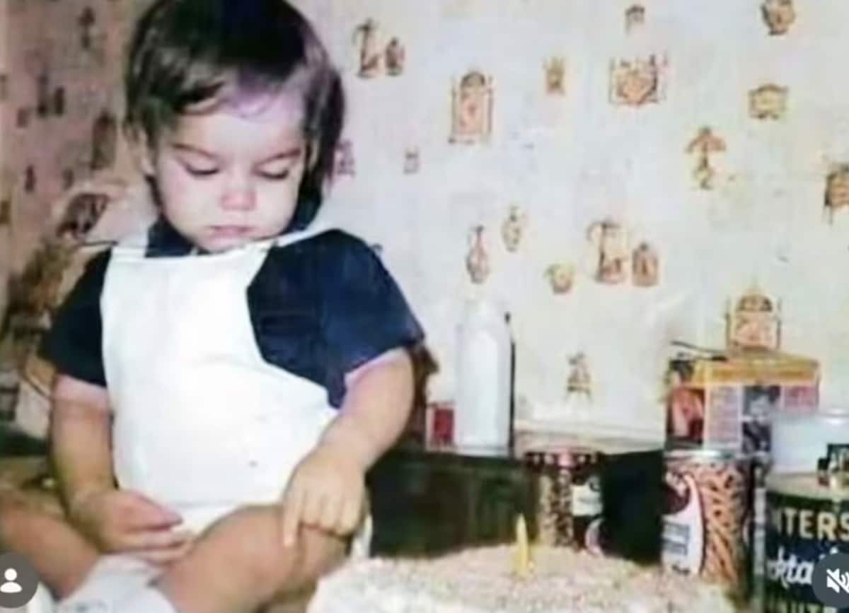 Martin shared a photo of himself as a baby