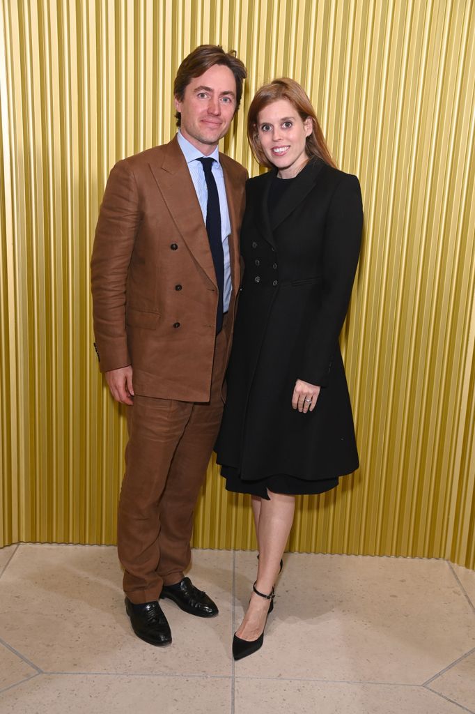 Edoardo Mapelli Mozzi beside princess beatrice in black dress