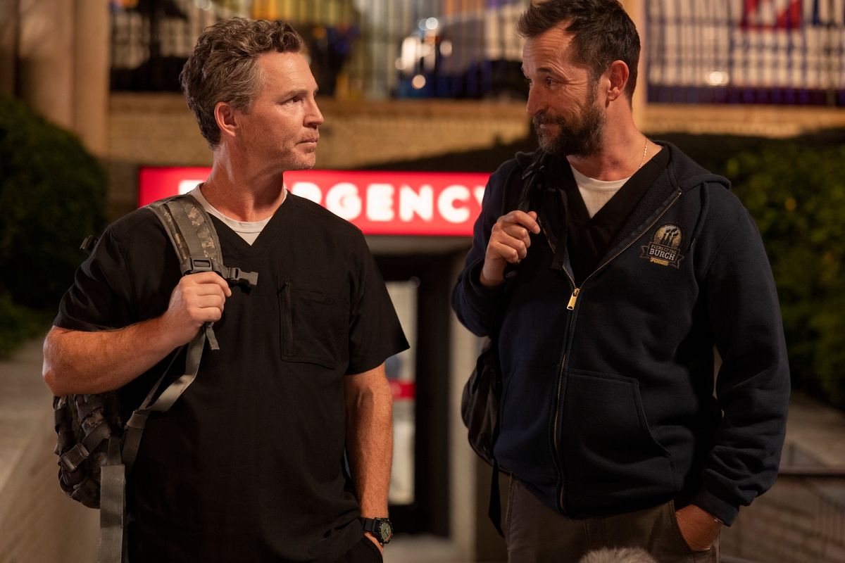 Shawn Hatosy and Noah Wyle on The Pitt