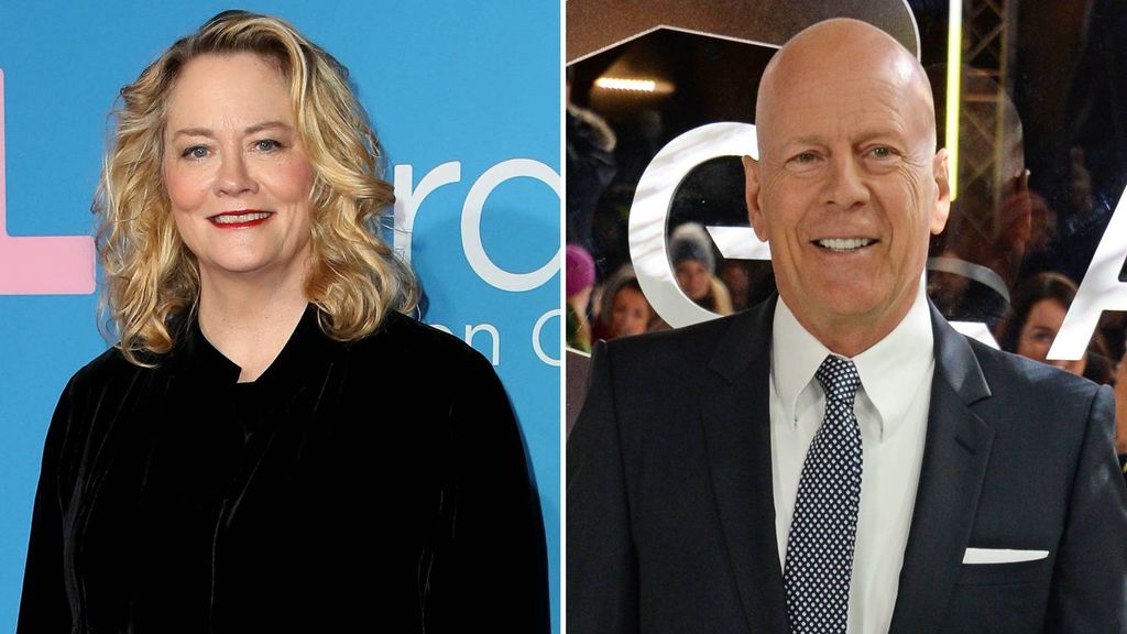 Split image of Cybill Shepherd and Bruce Willis