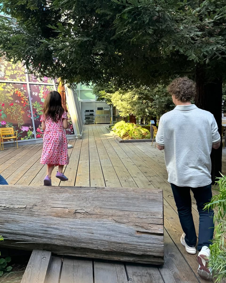 Mark shared rare photos with his kids