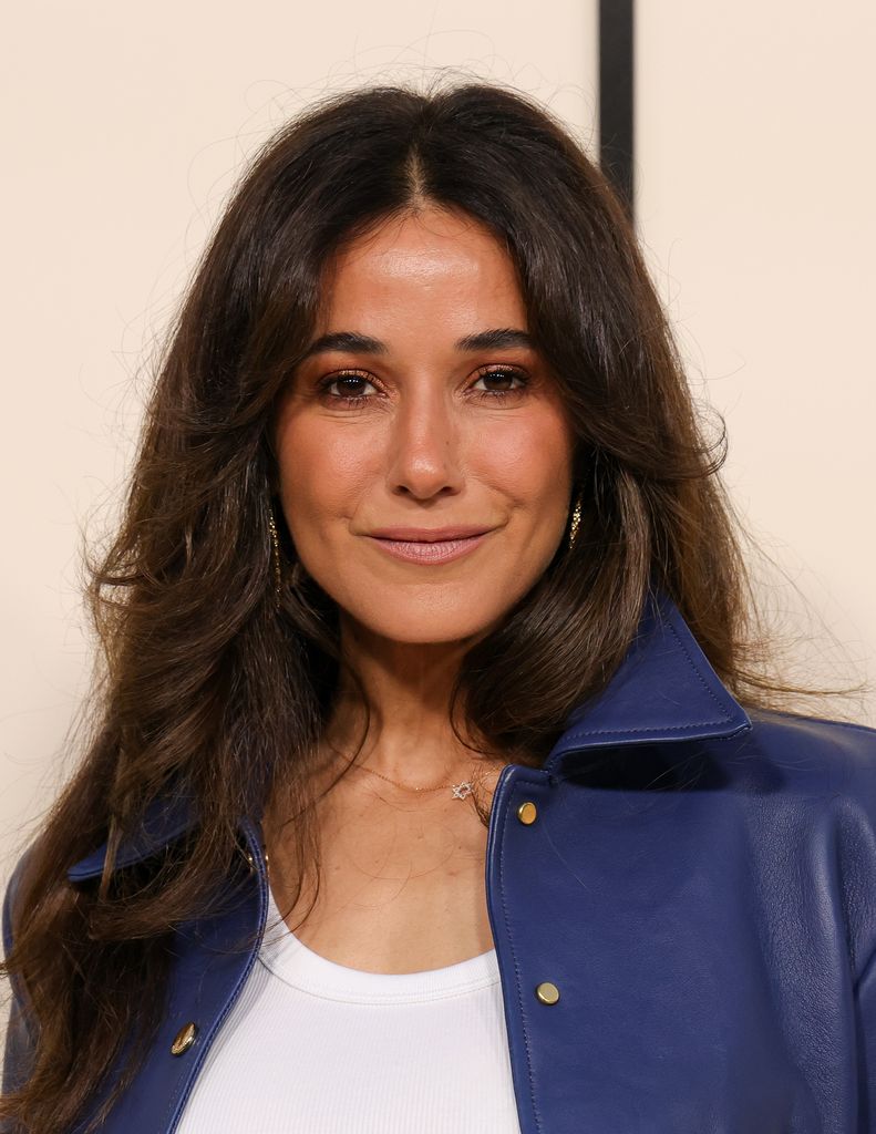 Emmanuelle Chriqui blue jacket