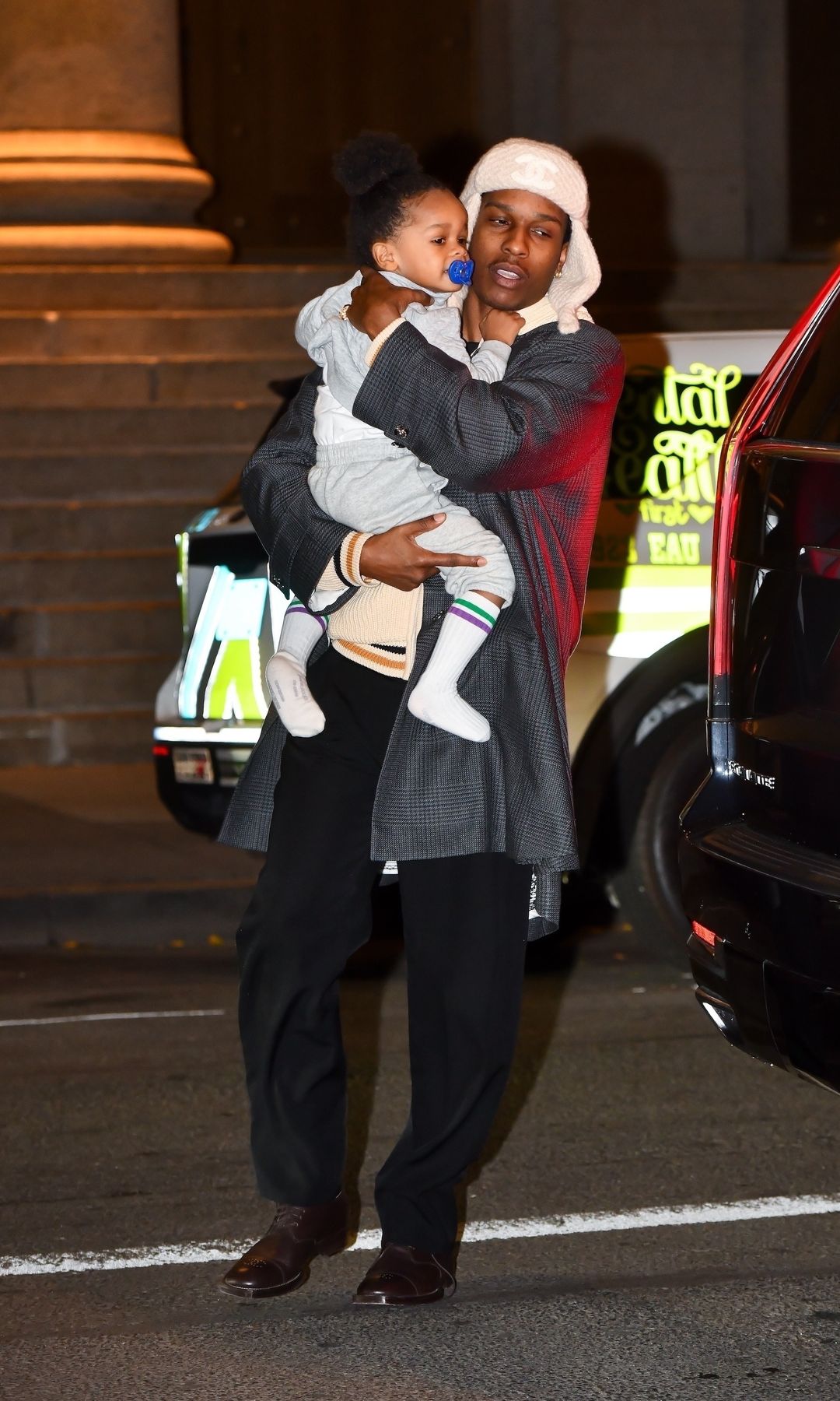 The two looked incredibly stylish on their outing