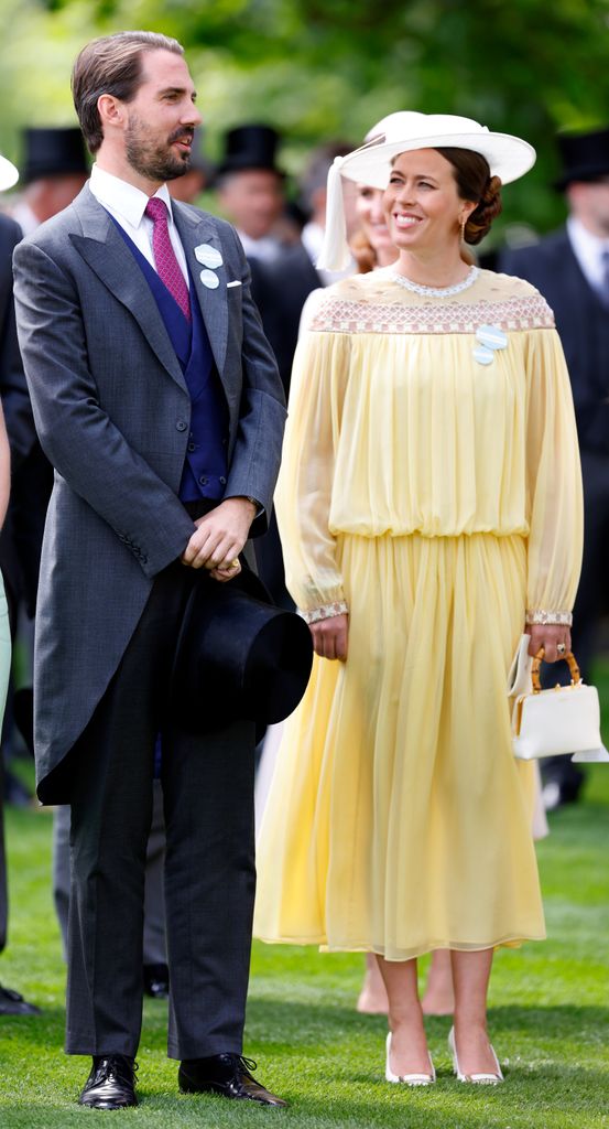 Prince Philippos of Greece and Princess Nina of Greece attend day one of Royal Ascot 2024 
