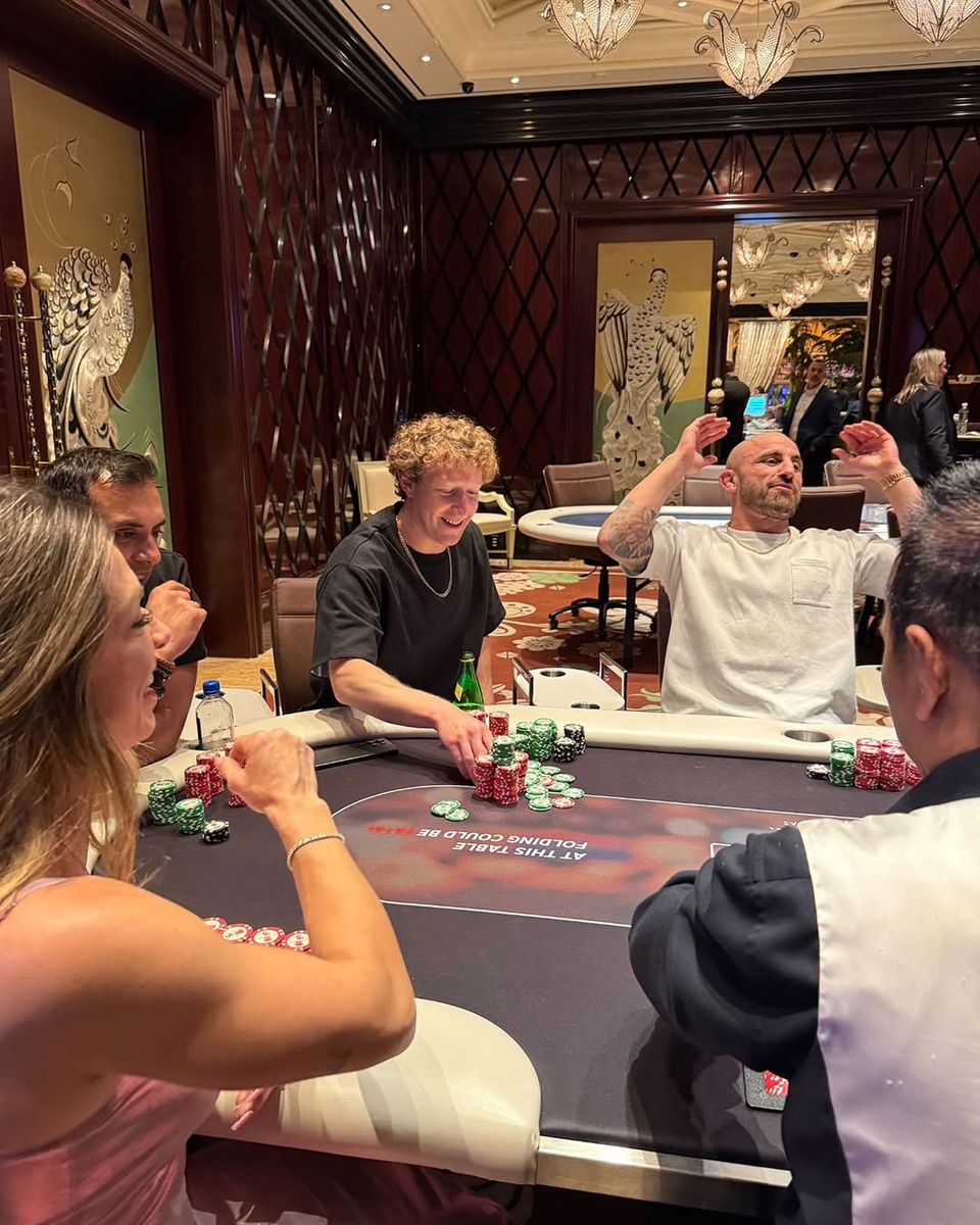 Mark seems to love poker