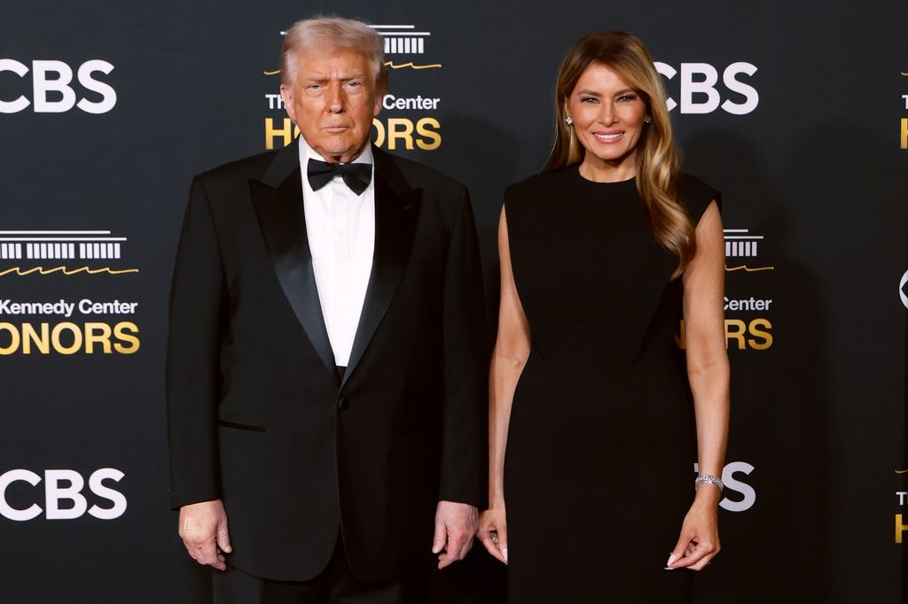President of the United States Donald J. Trump and First Lady Melania Trump attend the 2025 Kennedy Center Honors at The Kennedy Center on December 07, 2025 in Washington, DC.