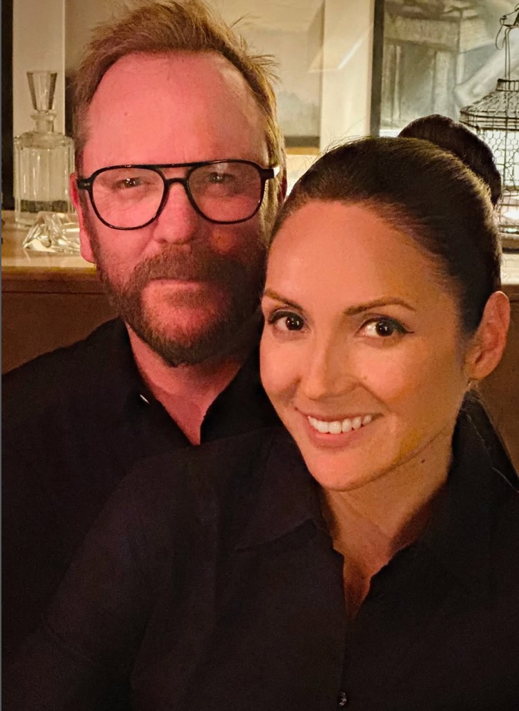 Photo shared by Cindy Vela on Instagram in 2025 with fiancé Kiefer Sutherland