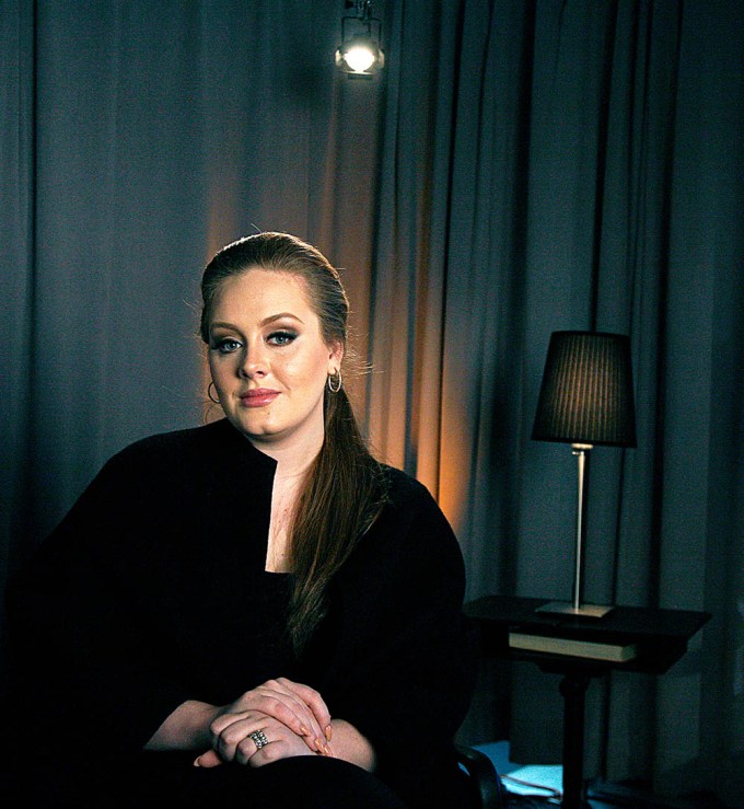 Adele Poses in New York