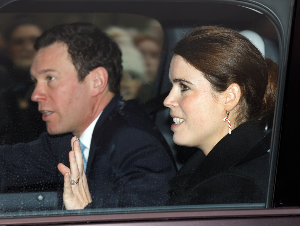 Eugenie's husband Jack was also in attendance