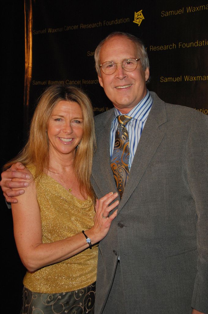 Jayni Luke and Chevy Chase 