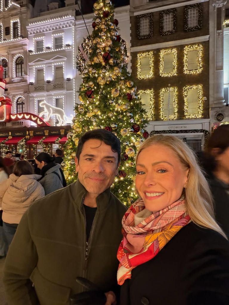 Kelly and Mark in London during the holidays 