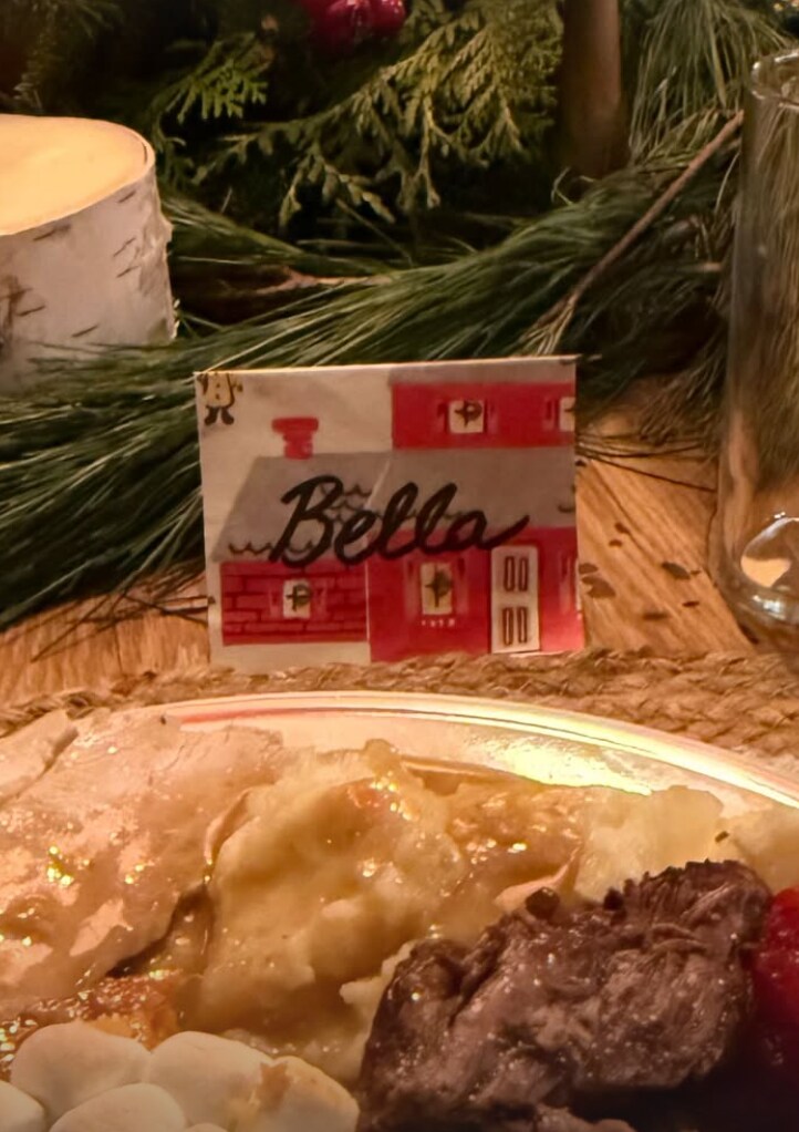 Bella Hadid shared cozy moments from her holiday dinner