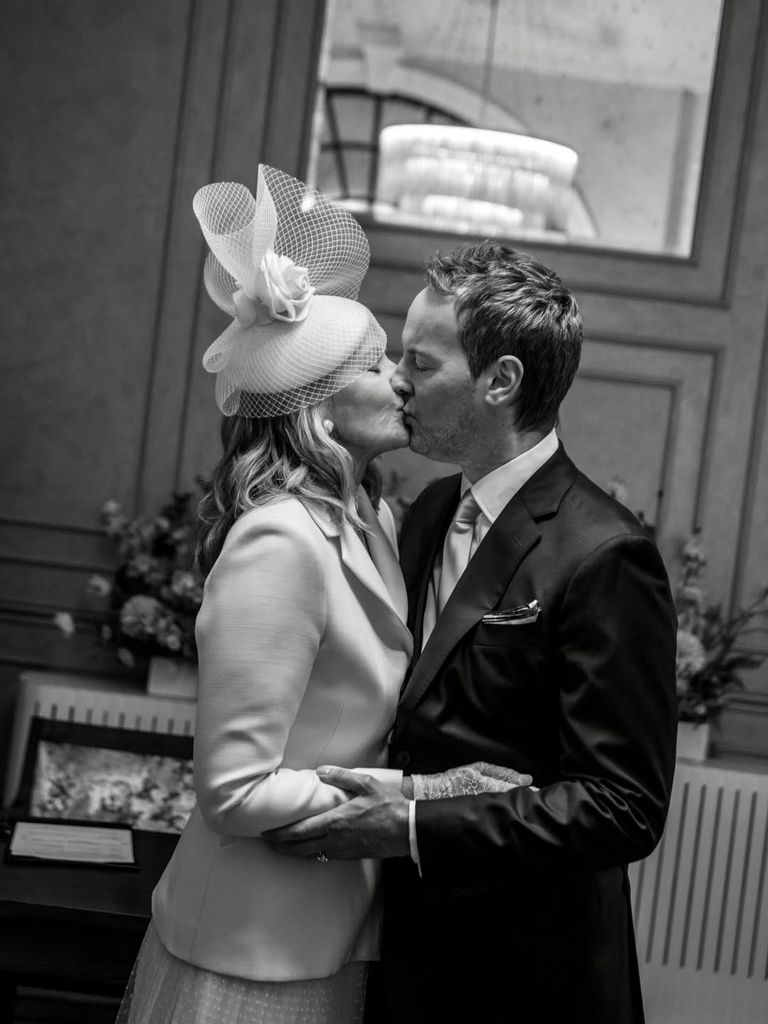 Kim shared a sweet snap of her wedding day