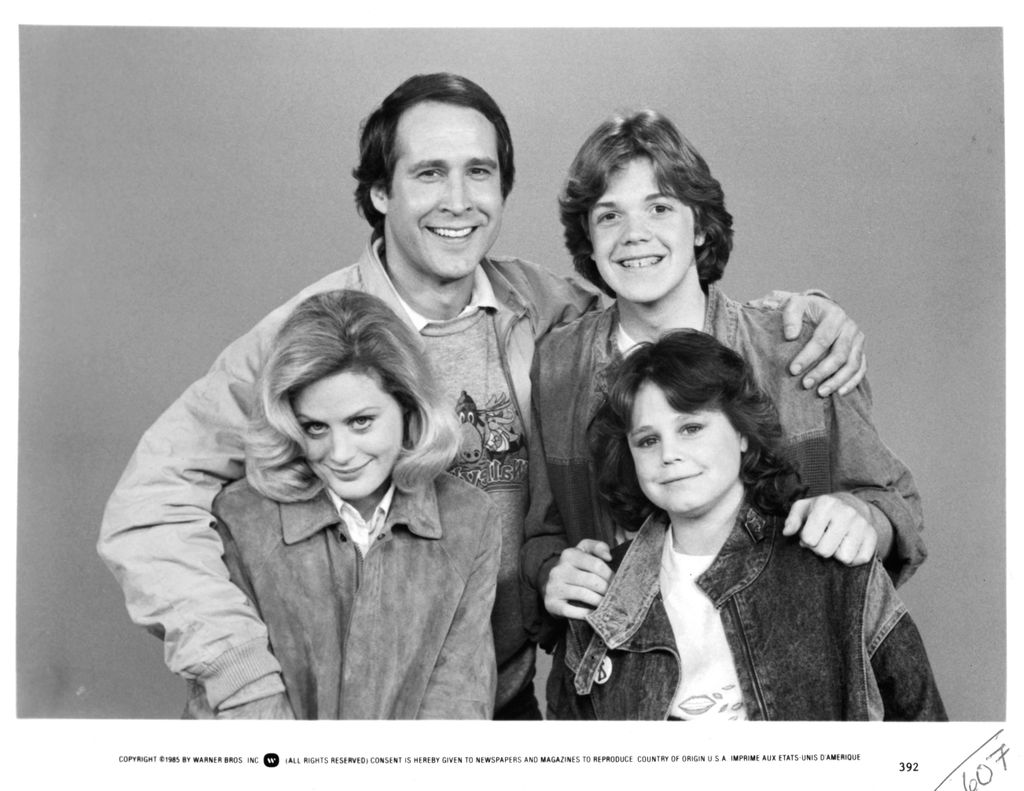 Chevy on the set of National Lampoon's "European Vacation" in 1985