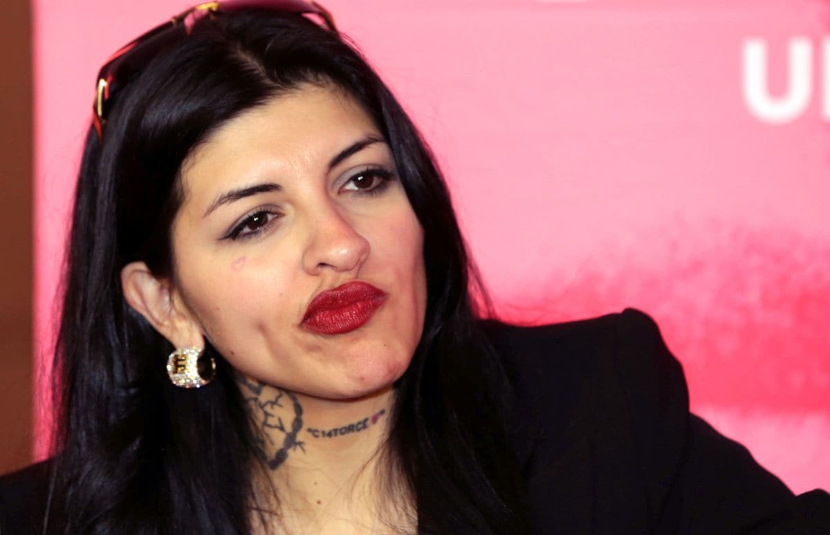 Argentine singer and songwriter Julieta Emilia Cazzuchelli, better knows as 'Cazzu', reacts a question during the presentation of the book Perreo, Una RevoluciÃ³n at Editorial Penguin Random on August 12, 2025 in Mexico City, Mexico. (Photo by Medios y Media/Getty Images)