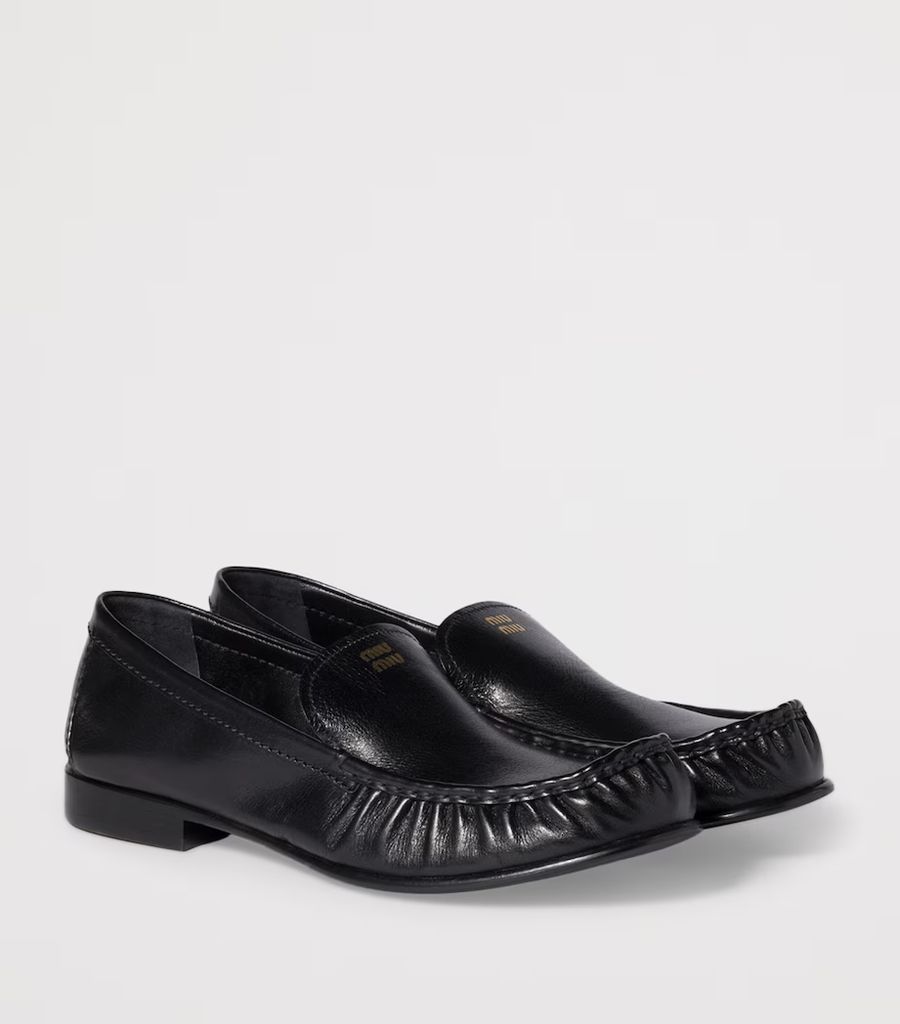 Miu Miu ruched loafers