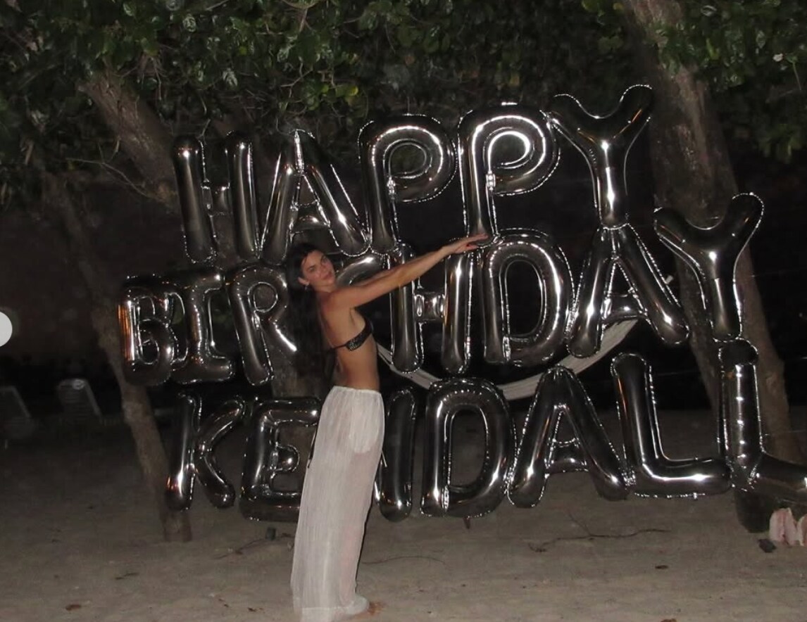 Hailey Bieber sizzled in a tiny black bikini on Kendall Jenner’s luxe birthday getaway