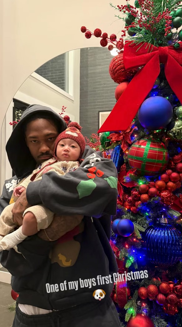 Stefon Diggs shared photos on Instagram of himself celebrating with his other kids