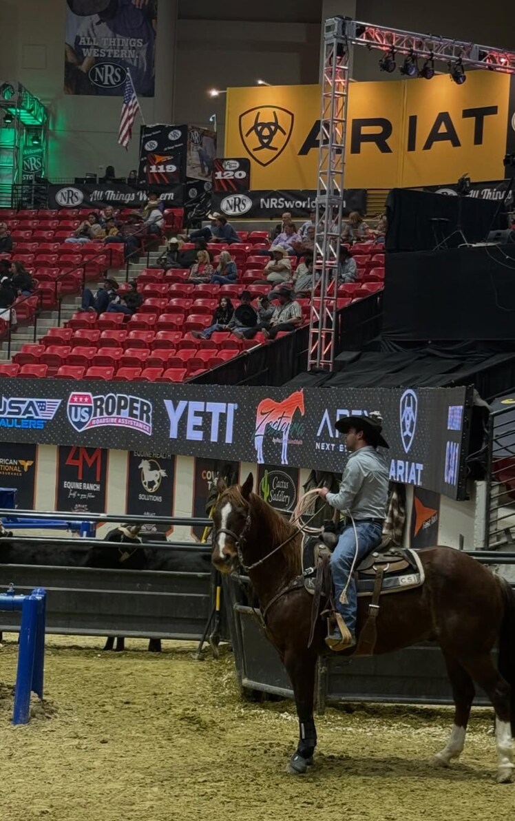 Bella continued her Western-themed holiday run at the National Finals Rodeo 2026