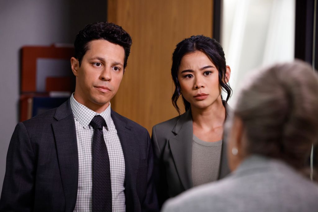 David Del Rio as Billy Martinez and Leah Lewis as Sarah Franklin