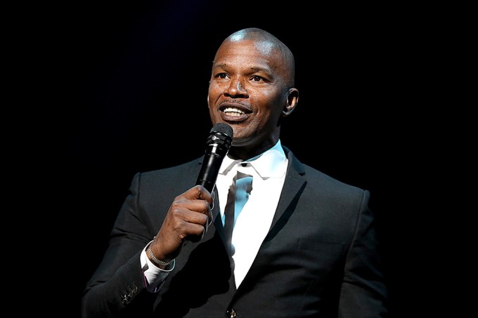 Jamie Foxx at the Sean Penn J/P Haitian Relief Organization