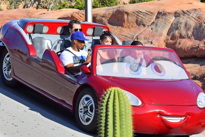 Jamie Foxx with his daughter at Disneyland