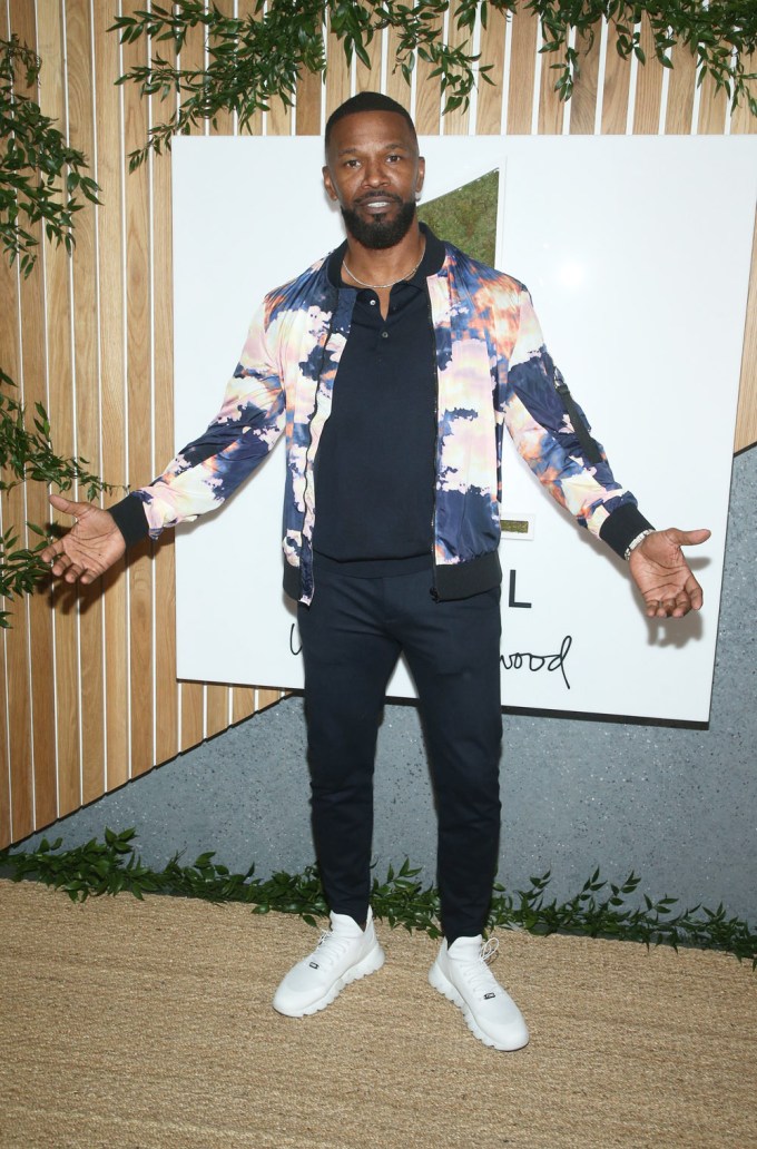 Jamie Foxx at a hotel opening