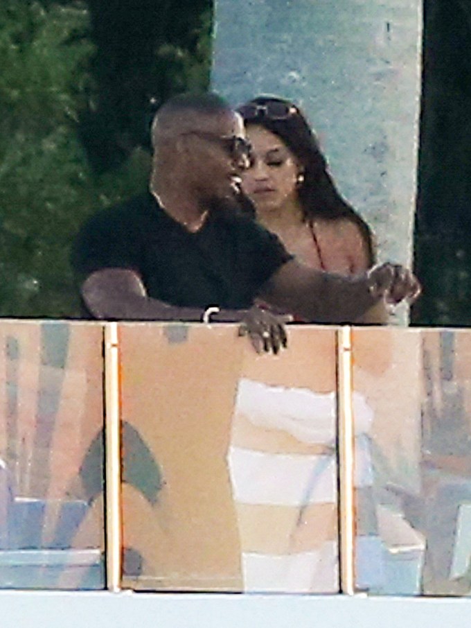 Jamie Foxx and rumored girlfriend Sela Vave spend New Years Day aboard a yacht