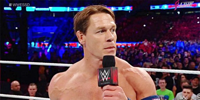 John Cena with longer hair