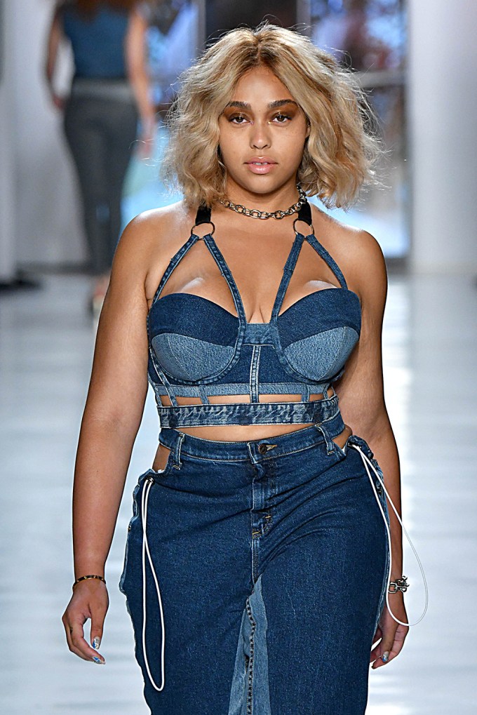 Jordyn Woods at the Chromat show