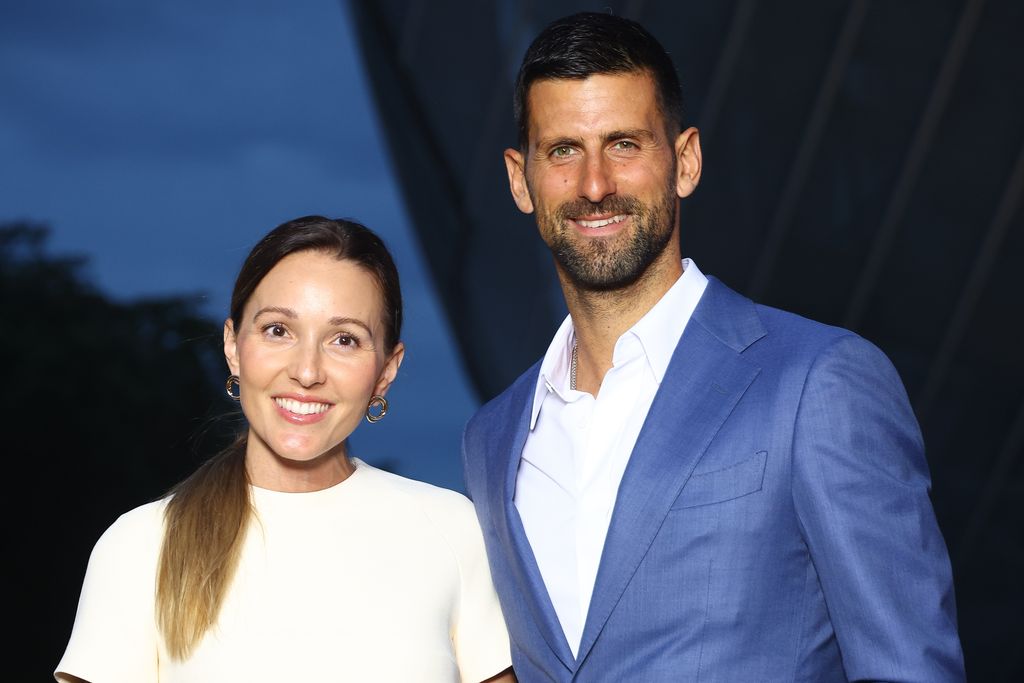 PARIS, FRANCE - JULY 25: Jelena Djokovic and Novak Djokovic attend The Prelude to The Paris Games 2024 on July 25, 2024 in Paris, France. (Photo by Marc Piasecki/WireImage)