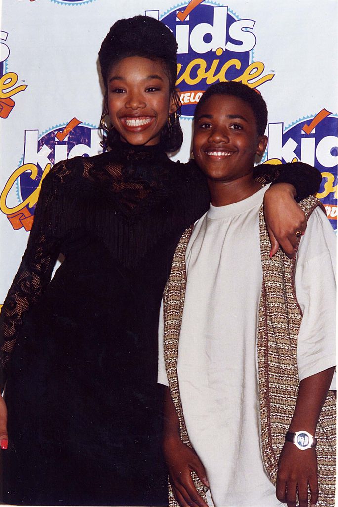 Brandy and Ray J at the 1994 Kid's Choice Awards