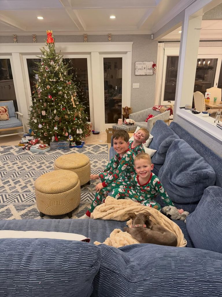 Dylan Dreyer's sons on Christmas