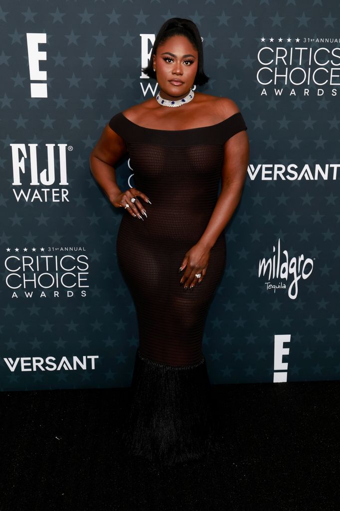 Danielle Brooks attends the 31st Annual Critics Choice Awards at Barker Hangar on January 04, 2026 in Santa Monica, California