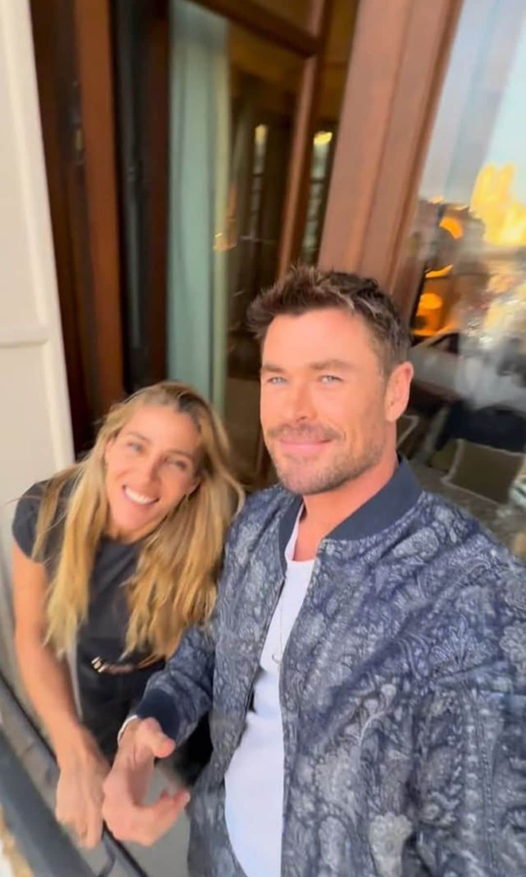 The couple shared videos of their trip, showing them promoting his work and having fun together