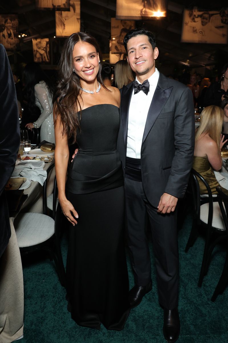 Jessica Alba and Danny Ramirez attend the 2025 Baby2Baby Gala Presented By Paul Mitchell at Pacific Design Center on November 08, 2025 in West Hollywood, California. (Photo by Stefanie Keenan/Getty Images for Baby2Baby)