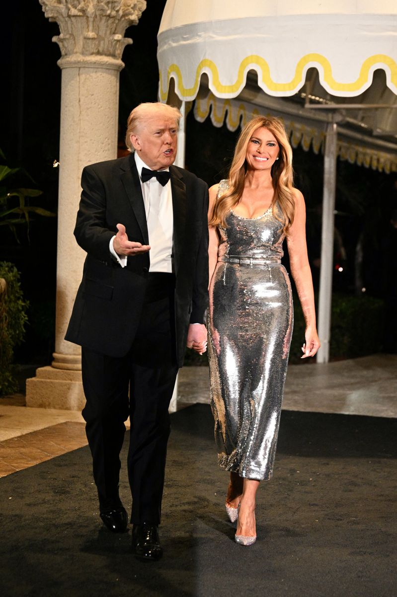 Melania Trump set the fashion temperature with a look defined by precision and quiet impact.