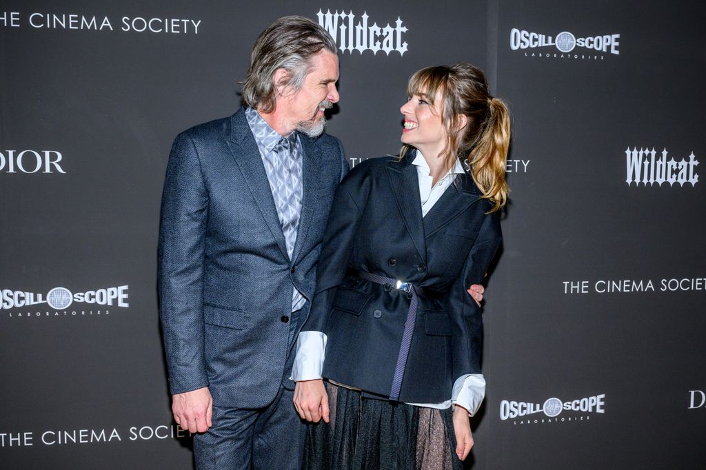 ethan hawke and maya hawke wildcat premiere nyc