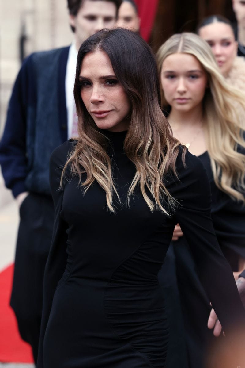 Victoria Beckham was accompanied by her husband David and their children Harper, Cruz and Romeo.