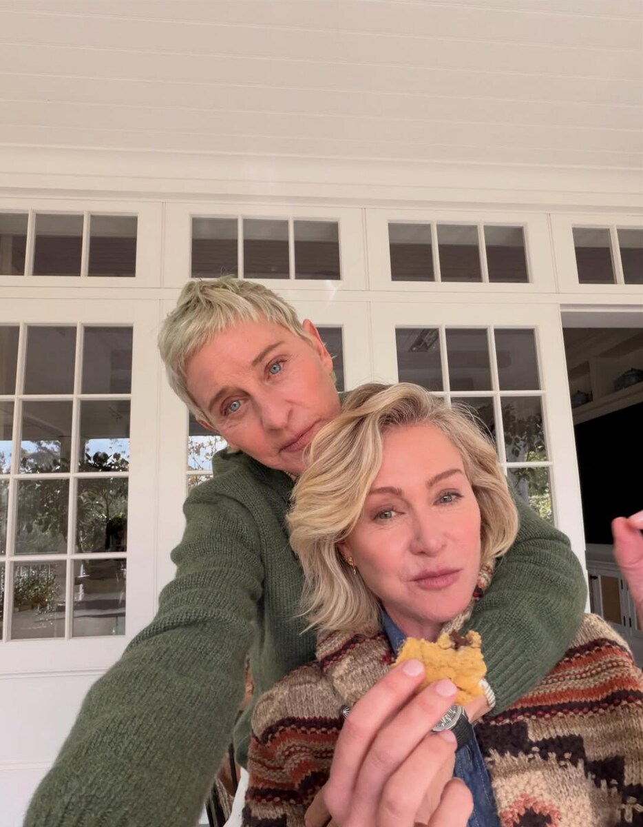 Ellen shared a sweet selfie with Portia