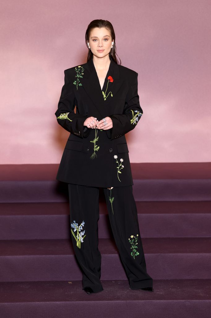 PARIS, FRANCE - JANUARY 14: Claudia Jessie attends the "Bridgerton" Season 4 Paris World Premiere at Palais Brongniart on January 14, 2026 in Paris, France. (Photo by Stephane Cardinale - Corbis/Corbis via Getty Images)